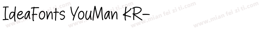 IdeaFonts YouMan KR字体转换